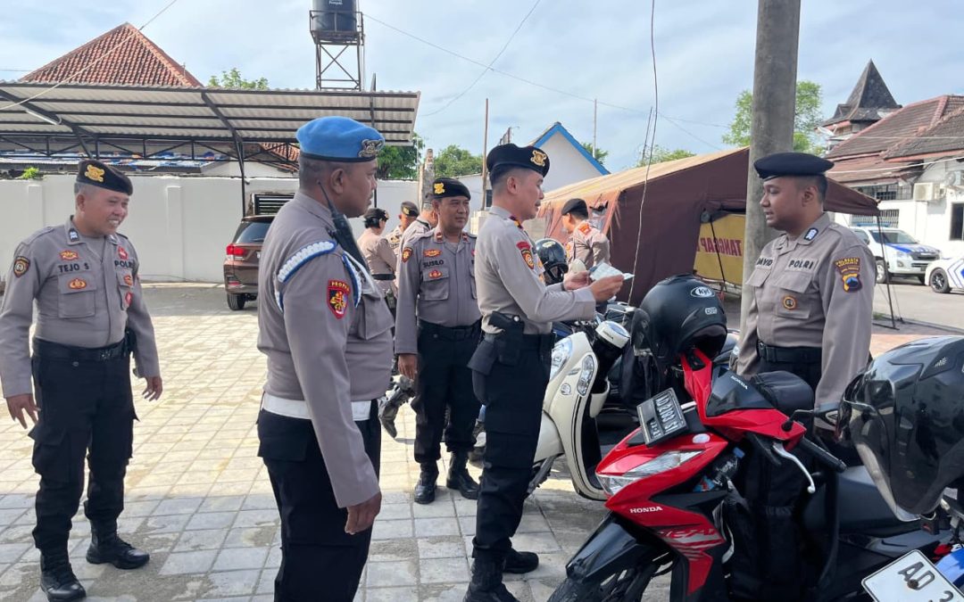 Penegakan Disiplin Internal, Propam Cek Kelengkapan Personel Sat Samapta Polresta Surakarta