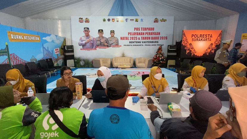 Libur Nataru 2025, Polresta Surakarta Hadirkan Layanan Kesehatan Gratis di Beteng Vasternburg