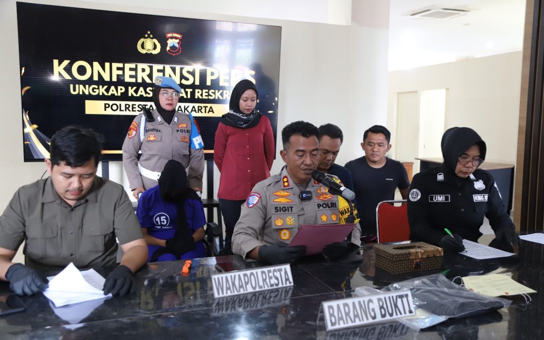 Kurang 5 Jam, Polresta Surakarta Berhasil Tangkap Pelaku Pembuangan Bayi di Jebres