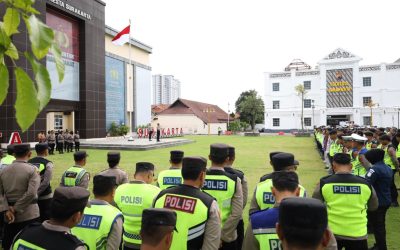 Polresta Surakarta Gelar Apel Anev Operasi Lilin Candi 2025