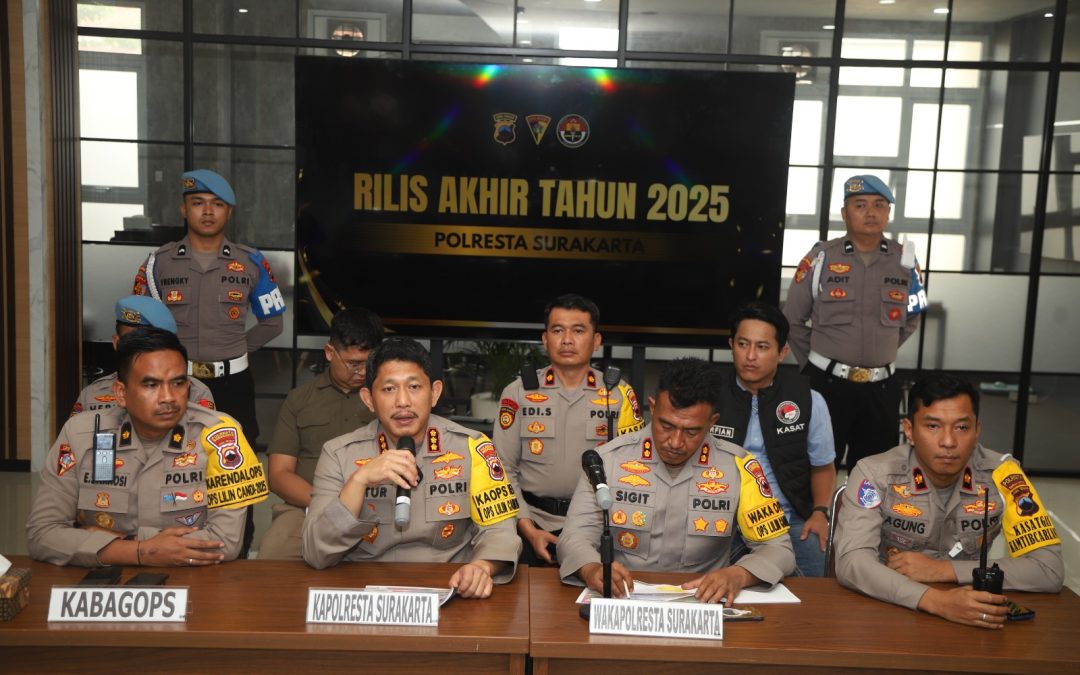 Refleksi Akhir Tahun 2025, Polresta Surakarta Paparkan Dinamika Kamtibmas dan Capaian Kinerja