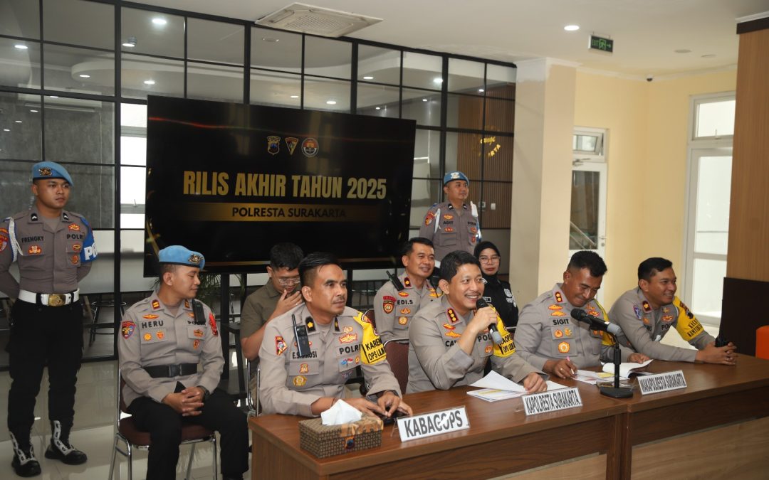 Polresta Surakarta Rilis Capaian Kinerja dan Kondisi Kamtibmas Sepanjang Tahun 2025