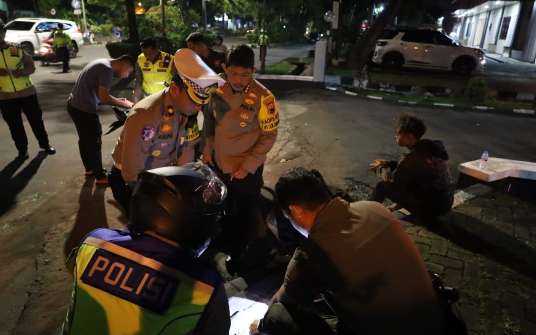 Polresta Surakarta Amankan Puluhan Sepeda Motor Berknalpot Brong Saat Malam Pergantian Tahun Baru 2026