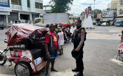 Sat Samapta Polresta Surakarta Patroli Dialogis Sambangi Tukang Becak