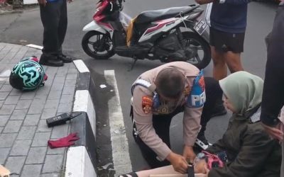 Polisi Baik, Personel Propam Polresta Surakarta Sigap Bantu Korban Laka Lantas