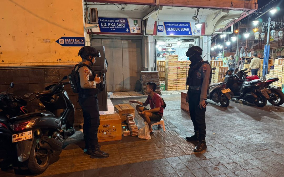 Pastikan Long Weekend Aman dan Kondusif, Tim Sparta Polresta Surakarta Intensifkan Patroli Malam Hari