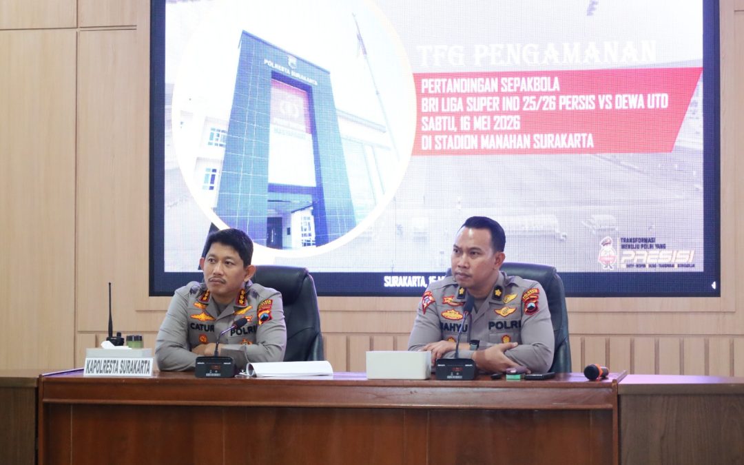 Polresta Surakarta Siap Amankan Atmosfer Laga Terakhir Persis Solo di Stadion Manahan