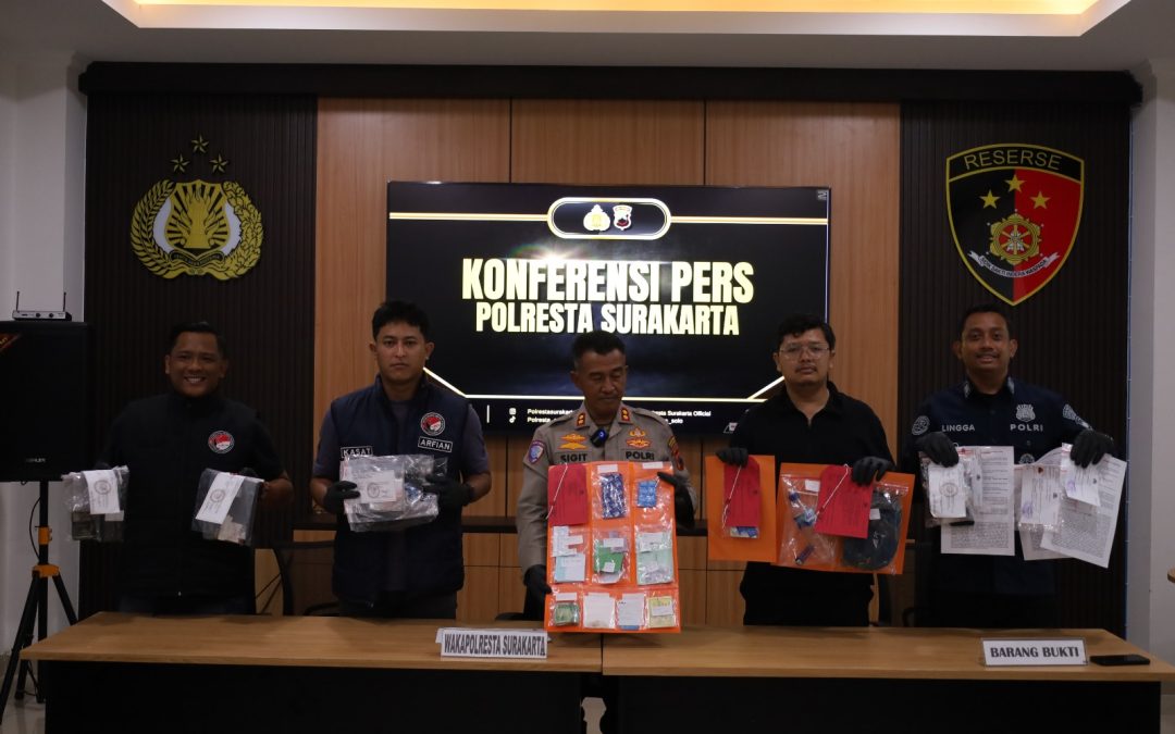 Polresta Surakarta Ungkap 43 Kasus Narkoba Selama Lima Bulan, 55 Tersangka Diamankan