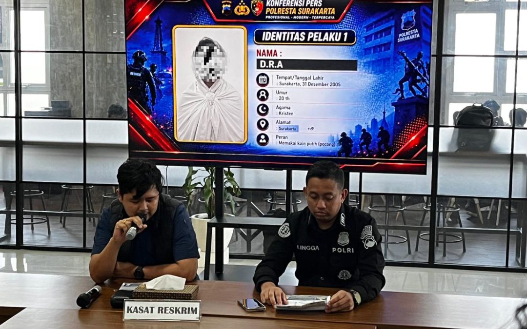 Terungkap! Polresta Surakarta Amankan Tiga Pemuda Diduga Pelaku Aksi Pocong Viral di Ngoresan Jebres