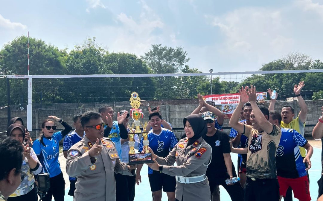 Semarak Hari Bhayangkara ke-80, Polresta Surakarta Gelar Lomba Voli Antar Satfung dan Polsek Jajaran