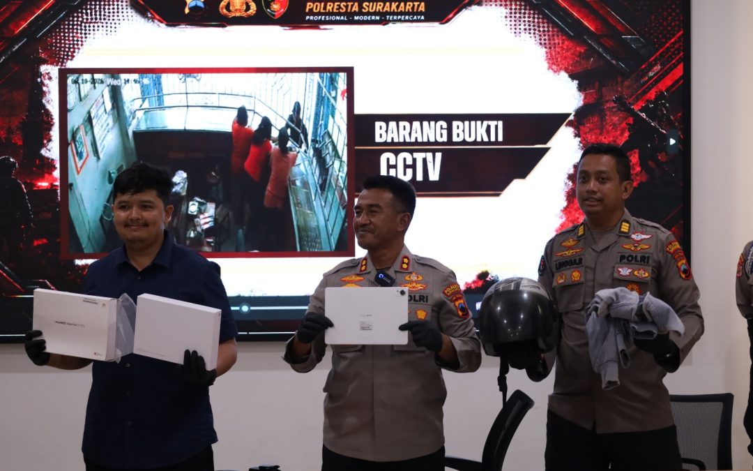 Satreskrim Polresta Surakarta Amankan Pelaku Pencurian Spesialis Toko Emas dan Jambret