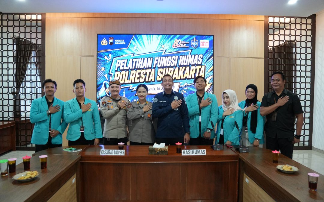 Optimalkan Penyebaran Informasi Publik, Polresta Surakarta Gelar Pelatihan Fungsi Kehumasan