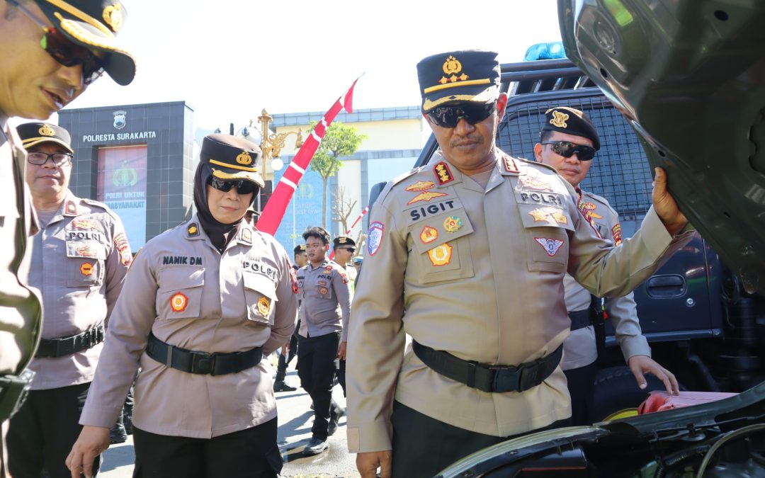Polresta Surakarta Gelar Apel Pengecekan Sarpras, Wujudkan Pelayanan Prima kepada Masyarakat