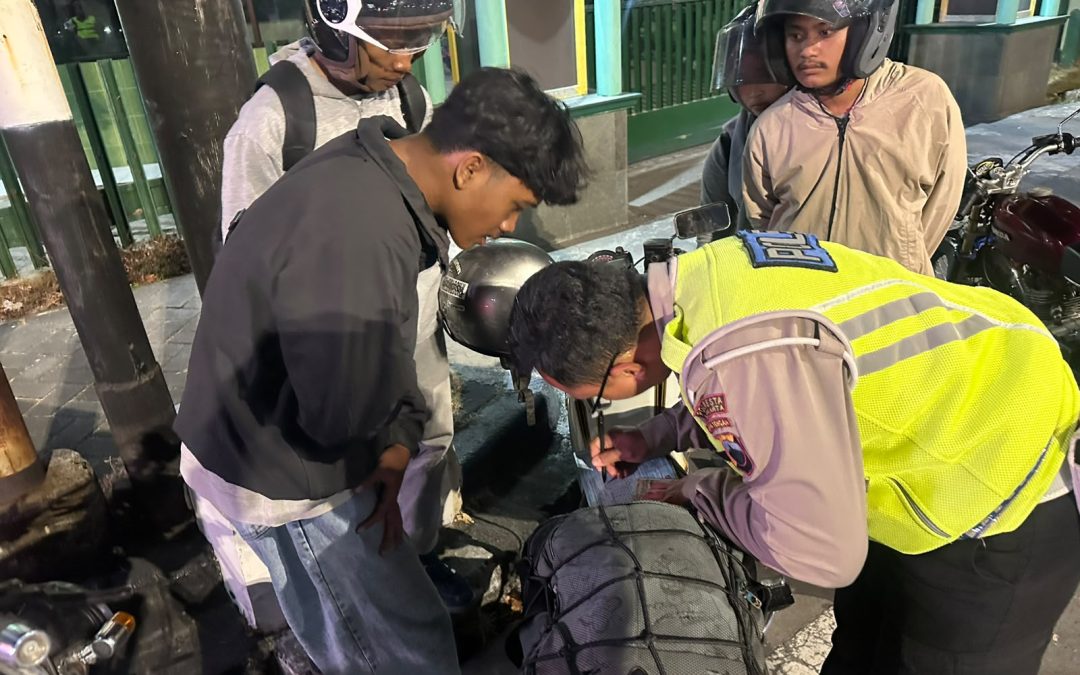 Polresta Surakarta Razia Balap Liar dan Knalpot Brong, 35 Motor Diamankan