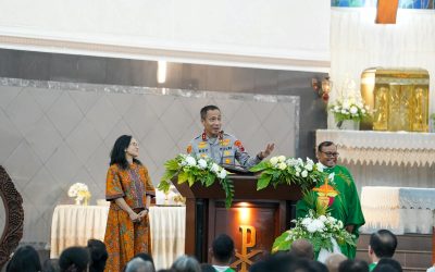 Safari Kamtibmas di Gereja Santo Athanasius Agung Semarang, Kapolda Jateng Tegaskan Komitmen Polisi Bersama Masyarakat