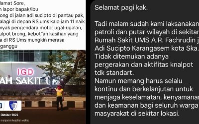 Curhatan Warga di TikTok Soal Knalpot Brong Depan RS UMS Solo Langsung Direspons Polisi